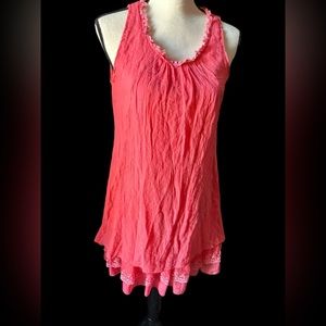 Boho mini dress or long cami